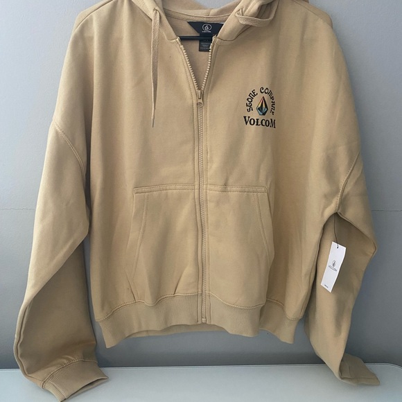 Volcom Other - Volcom Tan Zip-Up Hoodie